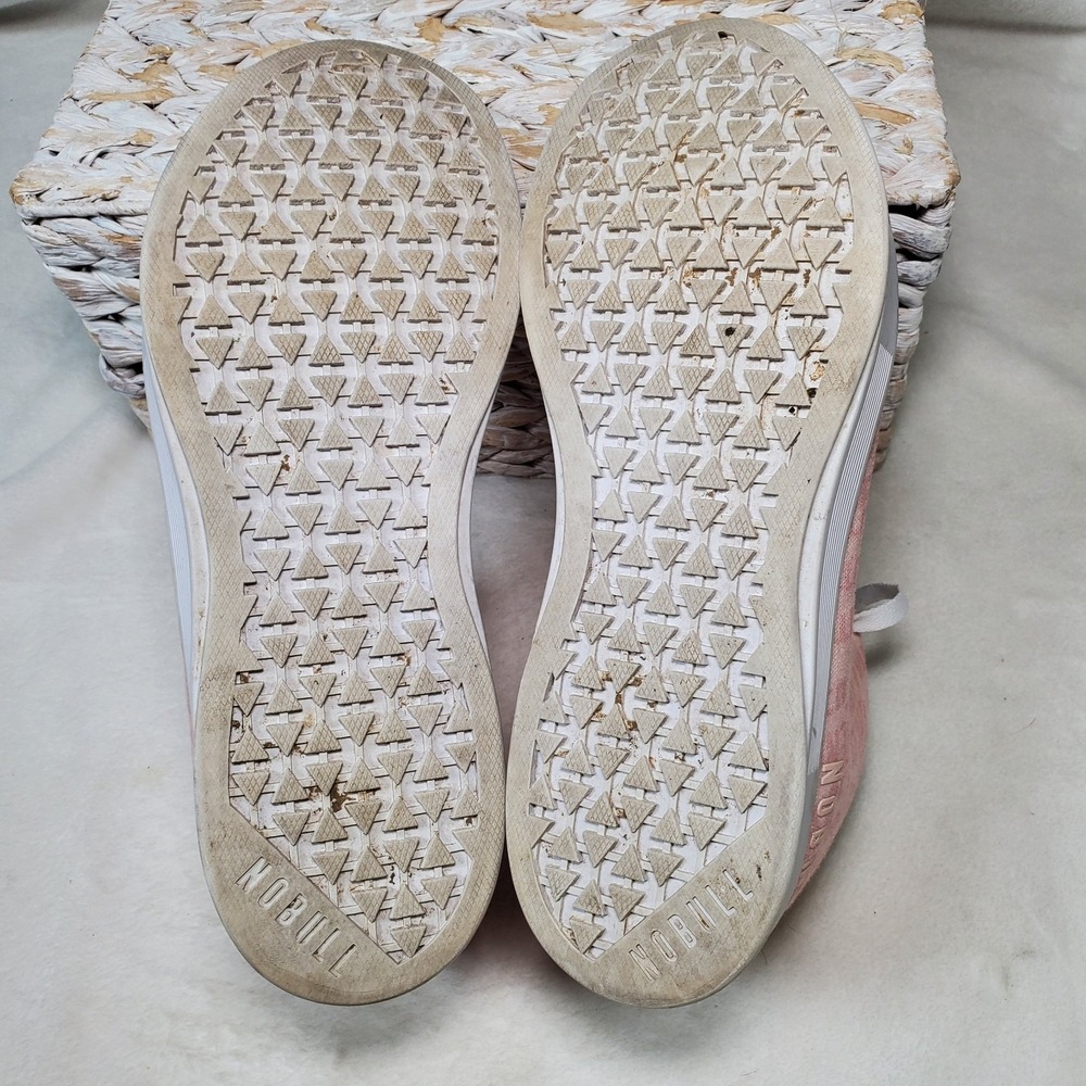 NOBULL Y2K Barbiecore High Top Canvas Pink Sneakers Trainer Womens Size 8.5 - Picture 6 of 7